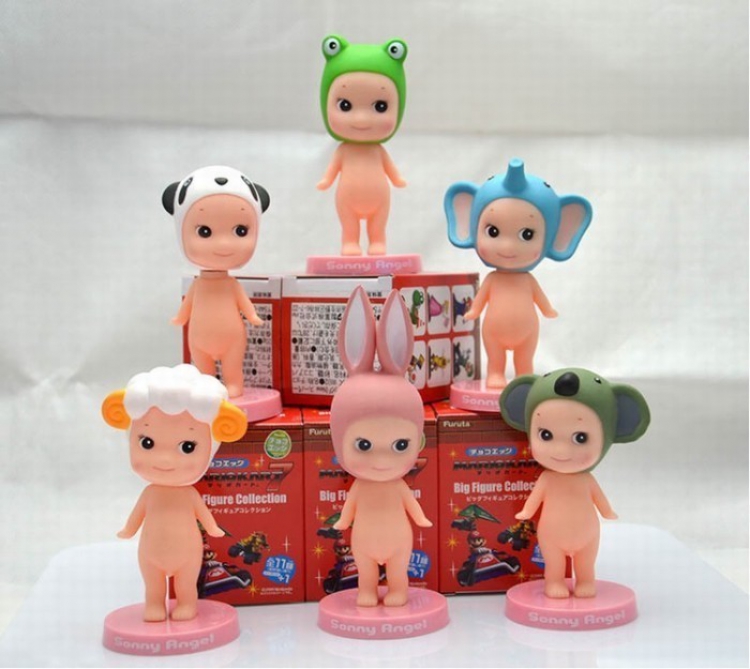 Sonny Angel BB doll Animal a set of 6 models Blind box independent packaging Figure Decoration 7-9CM