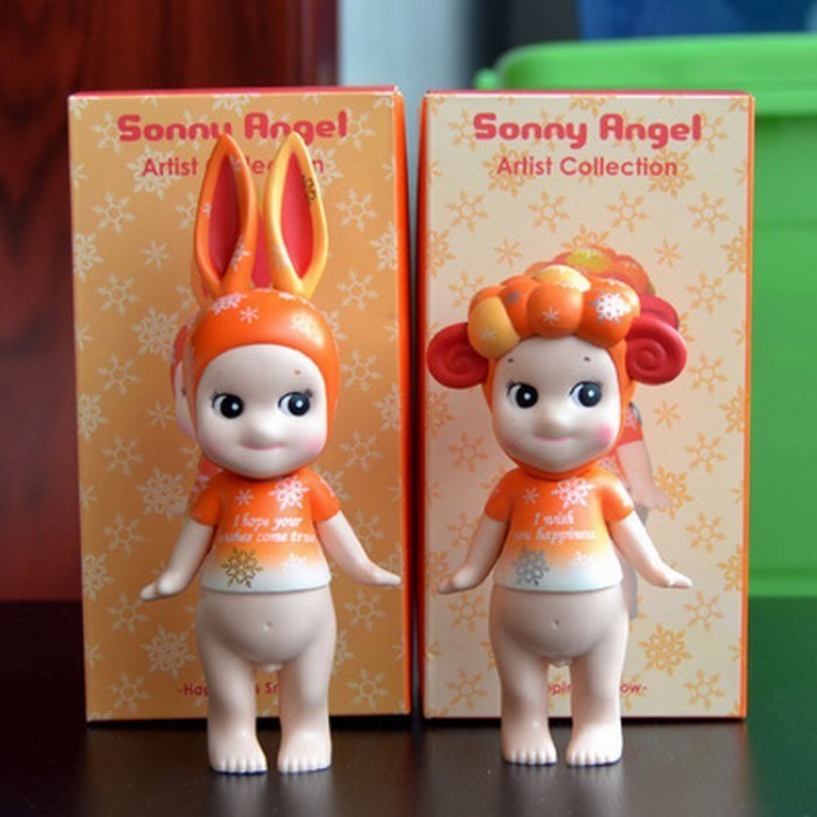 Sonny Angel BB doll Happy snowflake series a set of 2 models Blind box independent packaging Figure Decoration 7-9CM