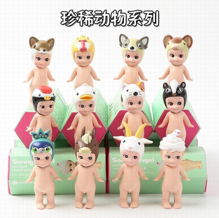 Sonny Angel BB doll Rare animal series a set of 12 models Blind box independent packaging Figure Decoration 7-9CM