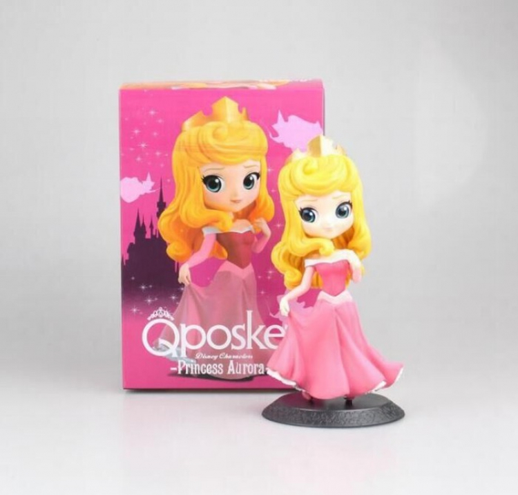 Crown sleeping beauty Q version big eye doll princess Pink Boxed Figure Decoration 14.5CM a box of 100