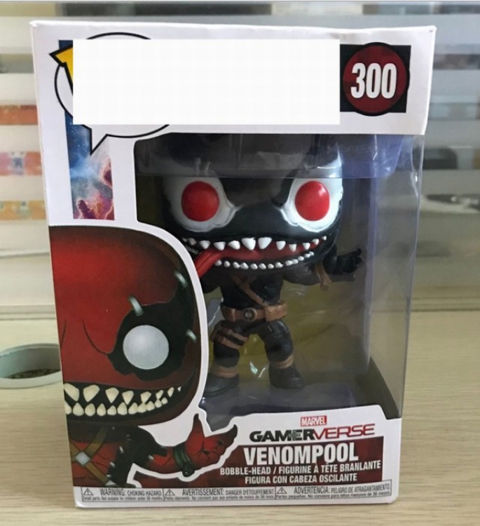 FUNKO POP 300 Deadpool Venom Boxed Figure Decoration 10CM