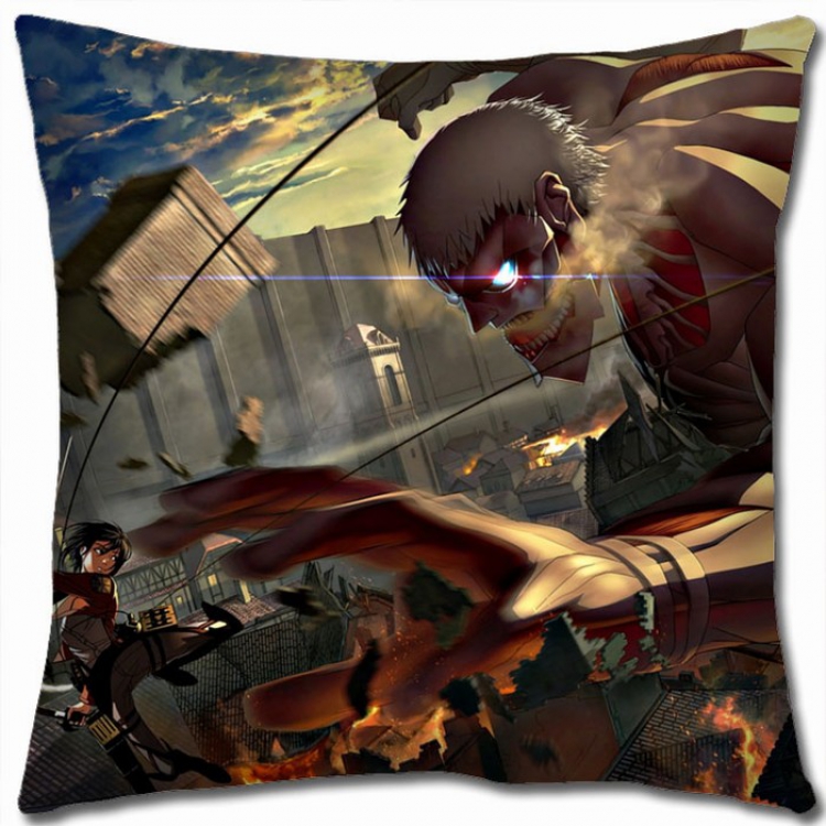 Shingeki no Kyojin Double-sided full color Pillow Cushion 45X45CM J12-1 NO FILLING