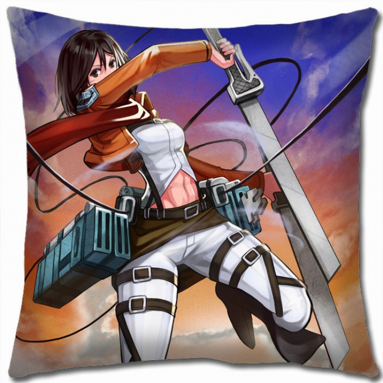 Shingeki no Kyojin Double-sided full color Pillow Cushion 45X45CM J12-107 NO FILLING