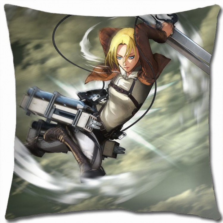 Shingeki no Kyojin Double-sided full color Pillow Cushion 45X45CM J12-108 NO FILLING