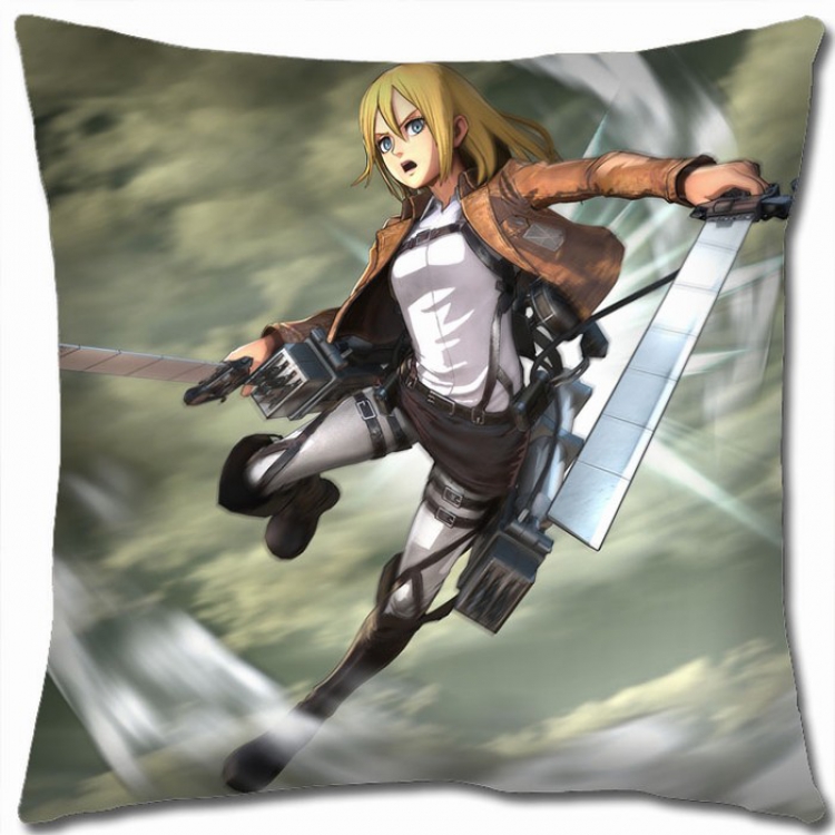 Shingeki no Kyojin Double-sided full color Pillow Cushion 45X45CM J12-109 NO FILLING