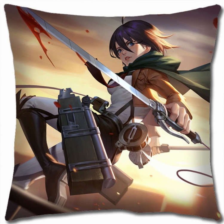 Shingeki no Kyojin Double-sided full color Pillow Cushion 45X45CM J12-111 NO FILLING