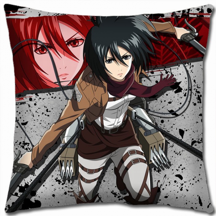 Shingeki no Kyojin Double-sided full color Pillow Cushion 45X45CM J12-116 NO FILLING