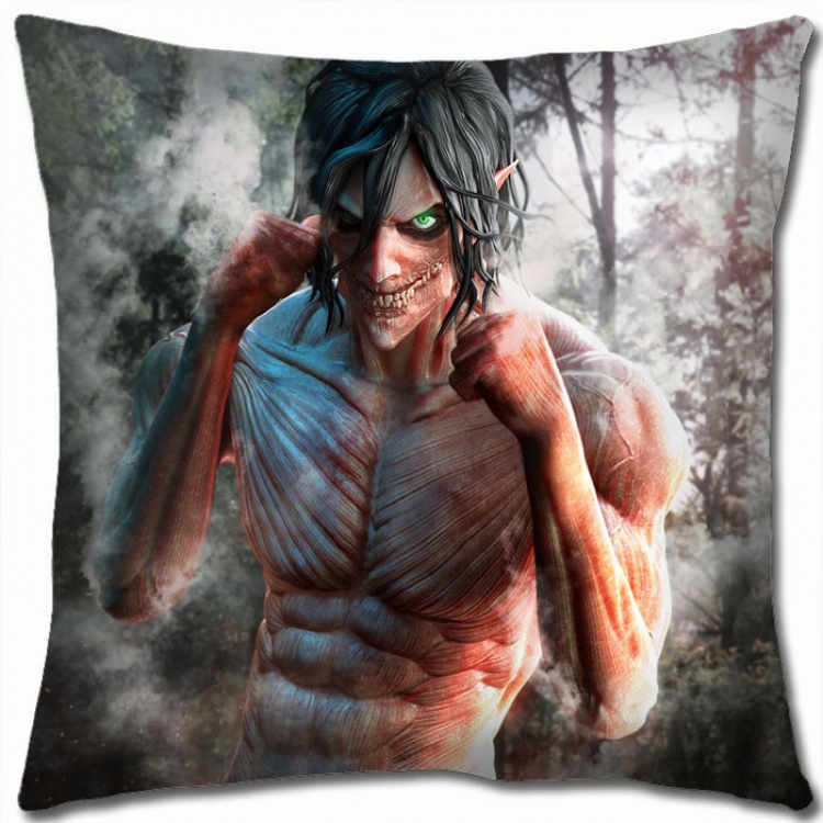 Shingeki no Kyojin Double-sided full color Pillow Cushion 45X45CM J12-122 NO FILLING