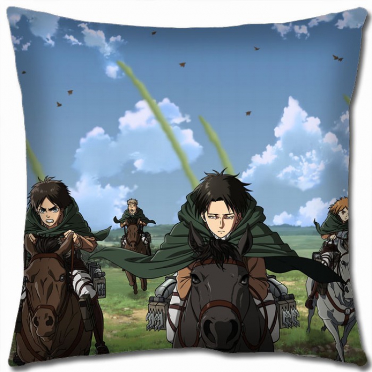 Shingeki no Kyojin Double-sided full color Pillow Cushion 45X45CM J12-120 NO FILLING