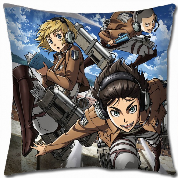 Shingeki no Kyojin Double-sided full color Pillow Cushion 45X45CM J12-123 NO FILLING