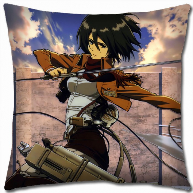 Shingeki no Kyojin Double-sided full color Pillow Cushion 45X45CM J12-13 NO FILLING