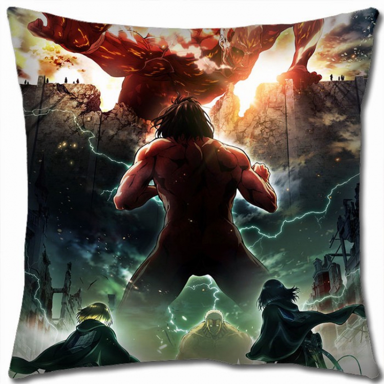 Shingeki no Kyojin Double-sided full color Pillow Cushion 45X45CM J12-29 NO FILLING