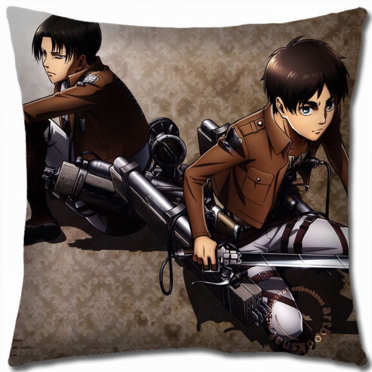 Shingeki no Kyojin Double-sided full color Pillow Cushion 45X45CM J12-26 NO FILLING