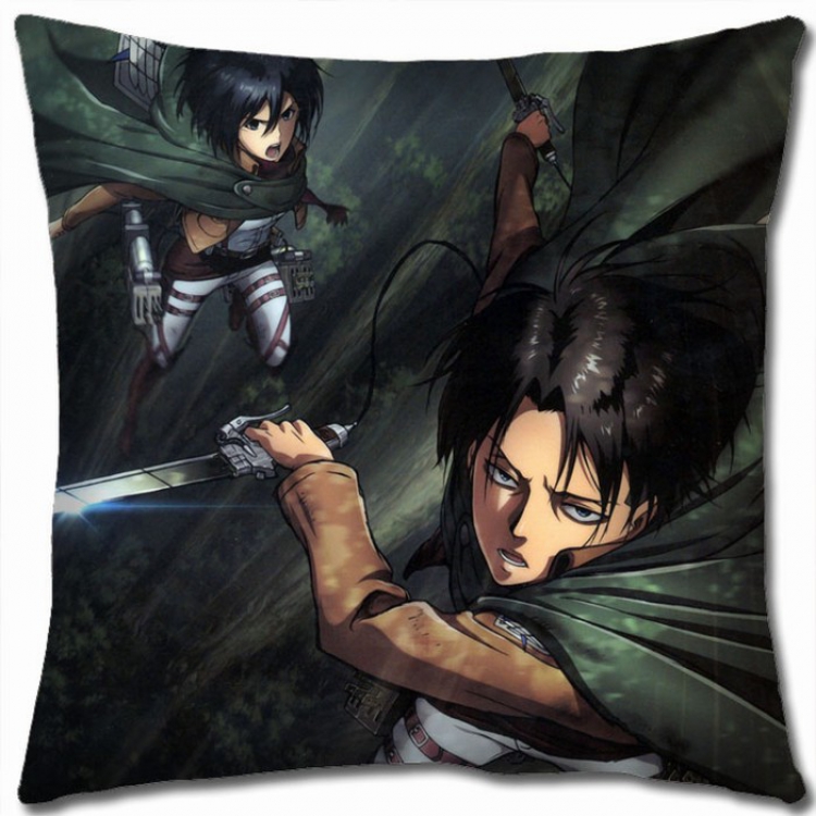 Shingeki no Kyojin Double-sided full color Pillow Cushion 45X45CM J12-28 NO FILLING