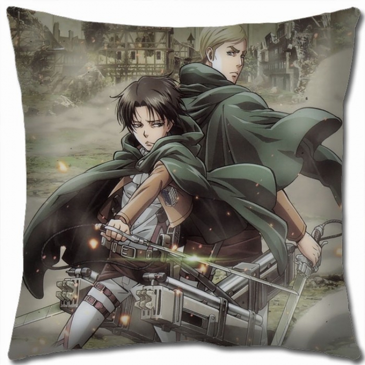 Shingeki no Kyojin Double-sided full color Pillow Cushion 45X45CM J12-38 NO FILLING