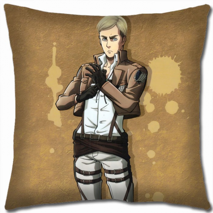 Shingeki no Kyojin Double-sided full color Pillow Cushion 45X45CM J12-34 NO FILLING