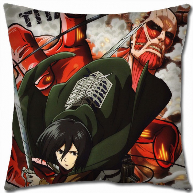 Shingeki no Kyojin Double-sided full color Pillow Cushion 45X45CM J12-48 NO FILLING