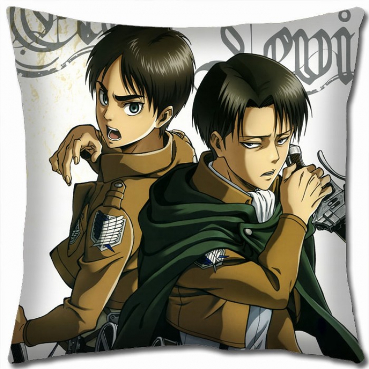 Shingeki no Kyojin Double-sided full color Pillow Cushion 45X45CM J12-61 NO FILLING