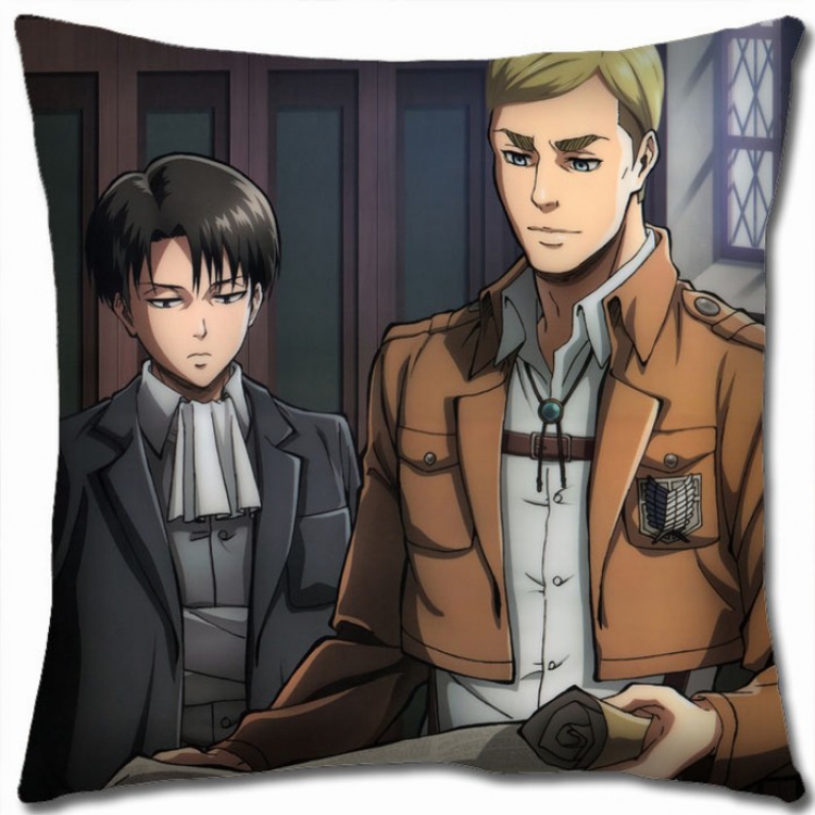 Shingeki no Kyojin Double-sided full color Pillow Cushion 45X45CM J12-68 NO FILLING