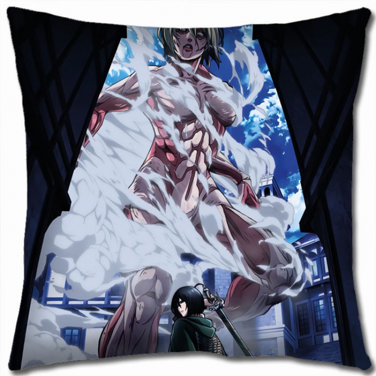 Shingeki no Kyojin Double-sided full color Pillow Cushion 45X45CM J12-73 NO FILLING