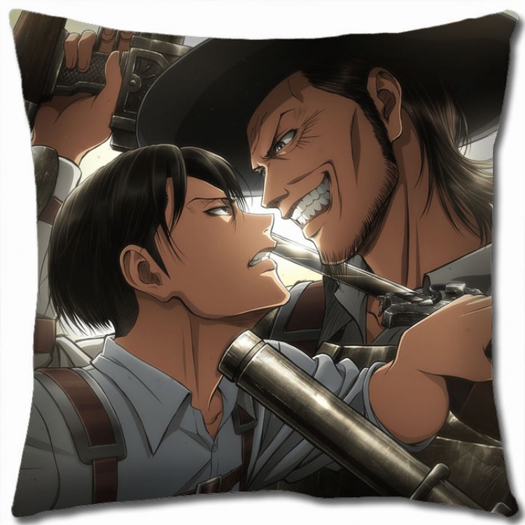 Shingeki no Kyojin Double-sided full color Pillow Cushion 45X45CM J12-75 NO FILLING