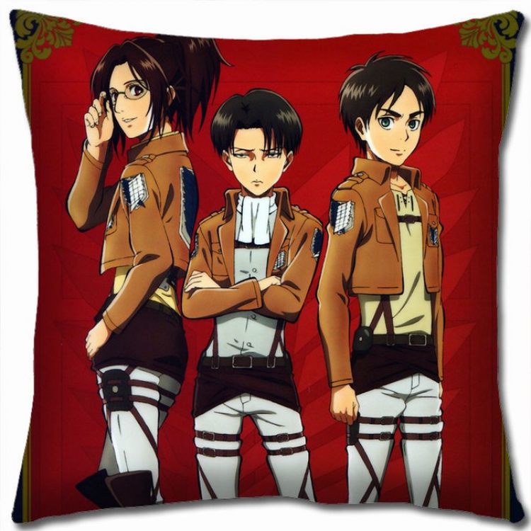 Shingeki no Kyojin Double-sided full color Pillow Cushion 45X45CM J12-78 NO FILLING