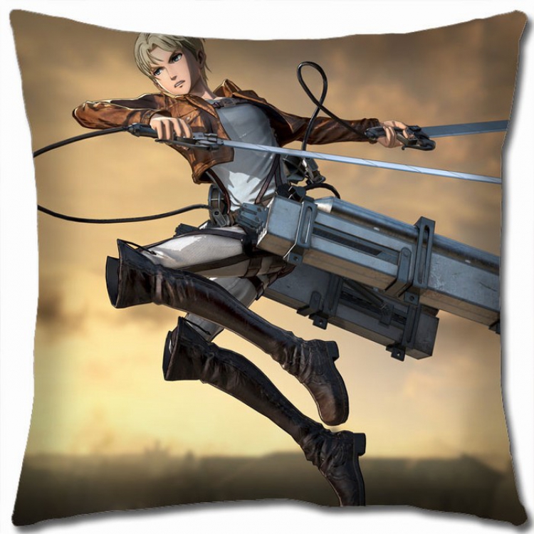 Shingeki no Kyojin Double-sided full color Pillow Cushion 45X45CM J12-88 NO FILLING