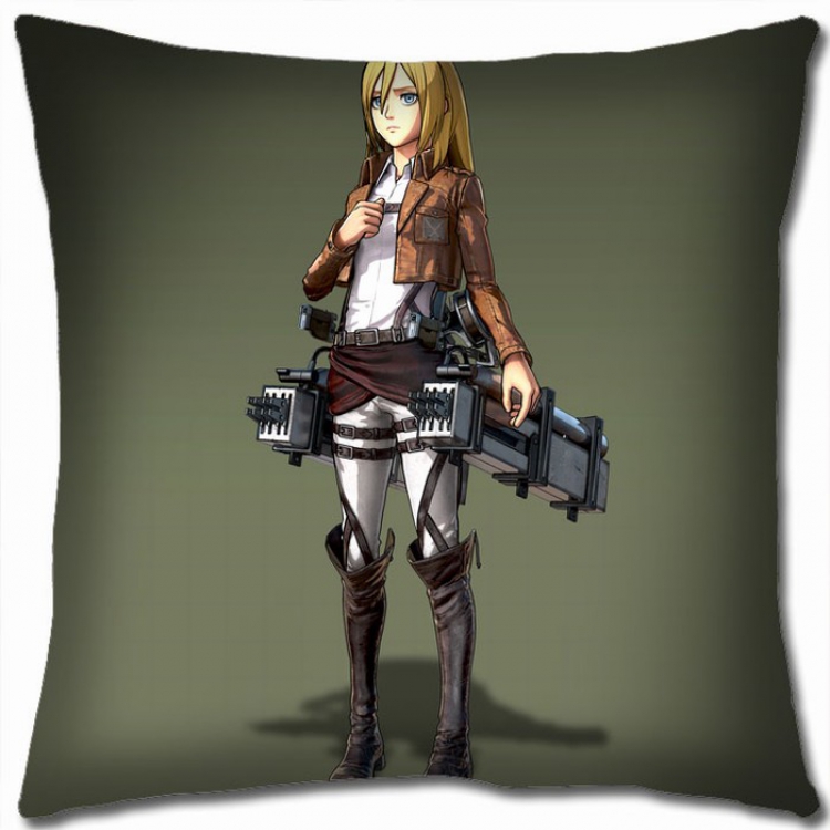 Shingeki no Kyojin Double-sided full color Pillow Cushion 45X45CM J12-93 NO FILLING