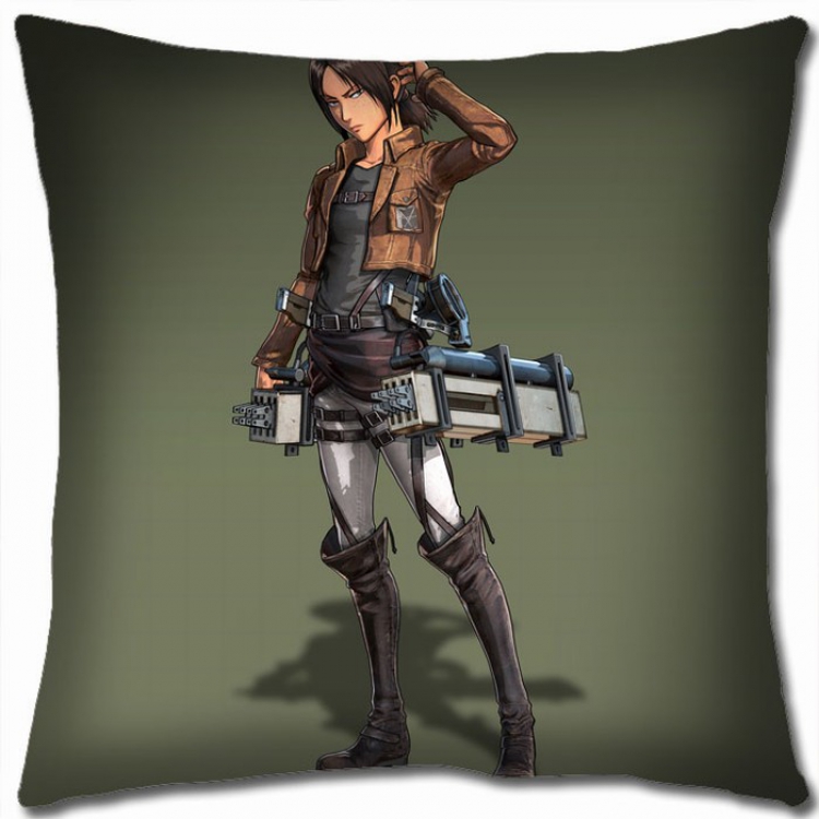 Shingeki no Kyojin Double-sided full color Pillow Cushion 45X45CM J12-91 NO FILLING