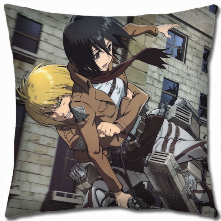 Shingeki no Kyojin Double-sided full color Pillow Cushion 45X45CM J12-92 NO FILLING