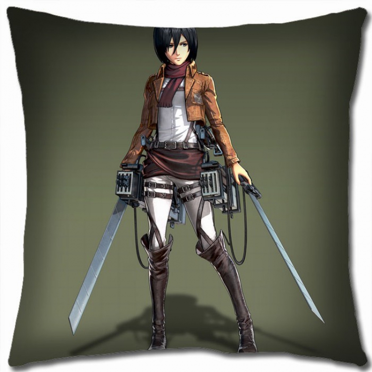 Shingeki no Kyojin Double-sided full color Pillow Cushion 45X45CM J12-94 NO FILLING