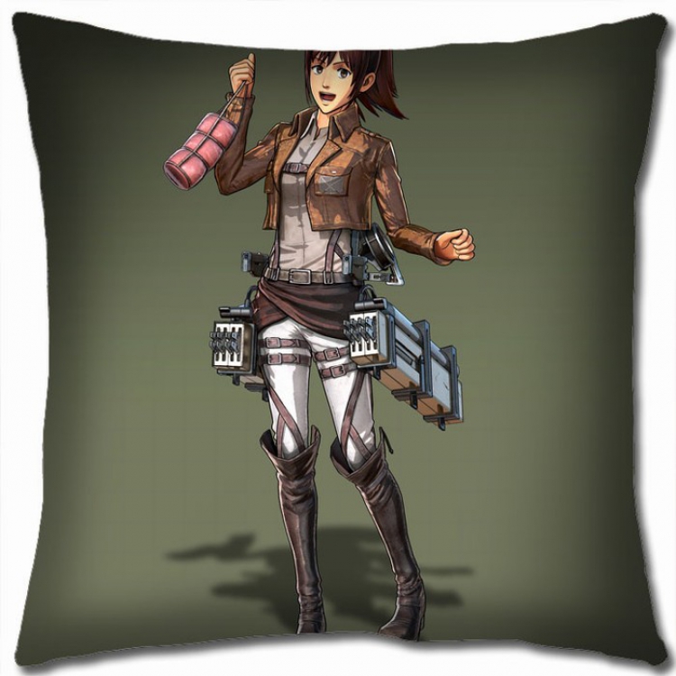 Shingeki no Kyojin Double-sided full color Pillow Cushion 45X45CM J12-97 NO FILLING