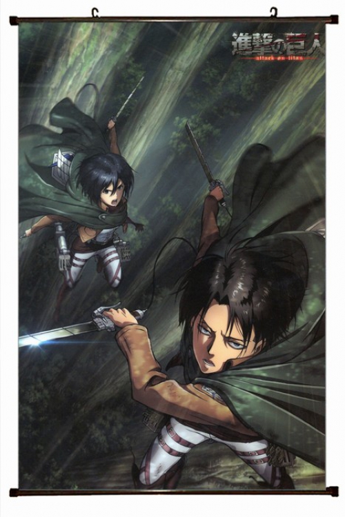 Shingeki no Kyojin Plastic pole cloth painting Wall Scroll 60X90CM preorder 3 days J12-28 NO FILLING