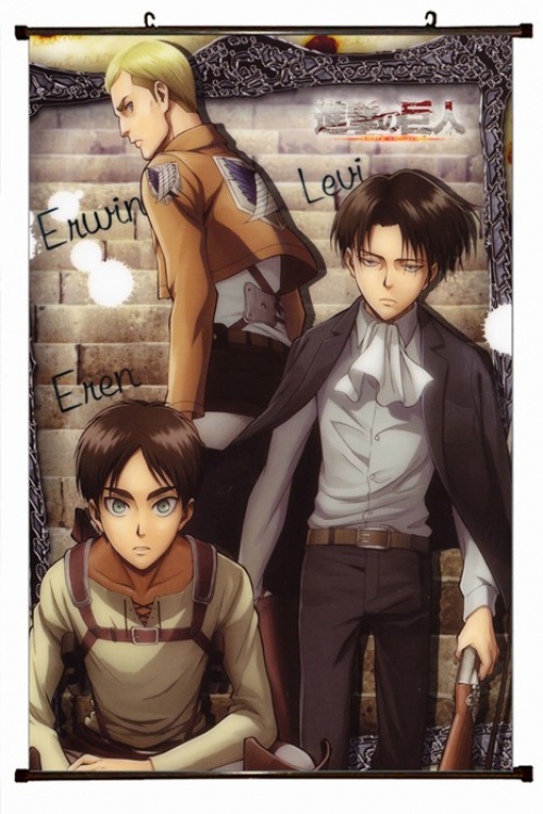 Shingeki no Kyojin Plastic pole cloth painting Wall Scroll 60X90CM preorder 3 days J12-42 NO FILLING