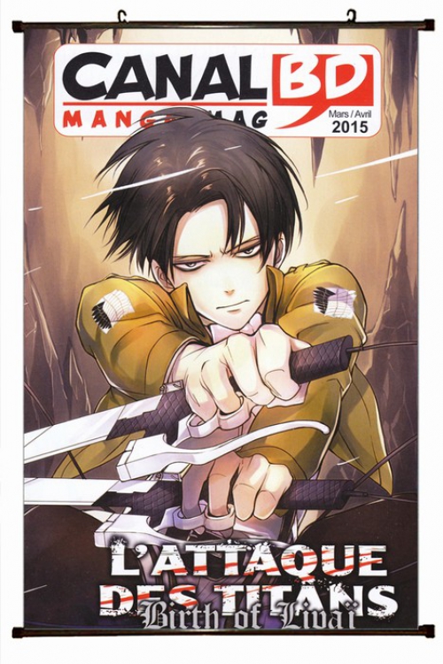 Shingeki no Kyojin Plastic pole cloth painting Wall Scroll 60X90CM preorder 3 days J12-40 NO FILLING