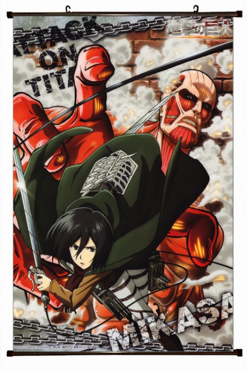 Shingeki no Kyojin Plastic pole cloth painting Wall Scroll 60X90CM preorder 3 days J12-48 NO FILLING