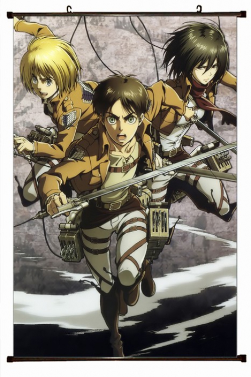 Shingeki no Kyojin Plastic pole cloth painting Wall Scroll 60X90CM preorder 3 days J12-62 NO FILLING