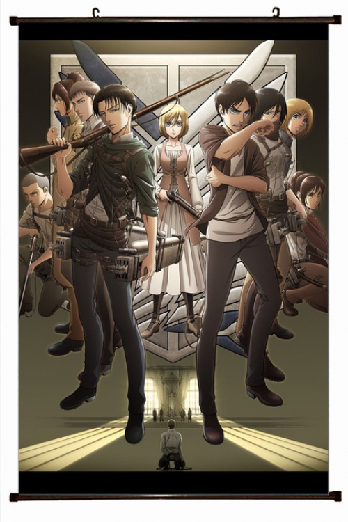 Shingeki no Kyojin Plastic pole cloth painting Wall Scroll 60X90CM preorder 3 days J12-67 NO FILLING