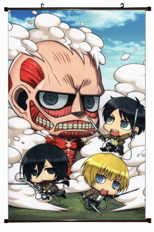 Shingeki no Kyojin Plastic pole cloth painting Wall Scroll 60X90CM preorder 3 days J12-65 NO FILLING