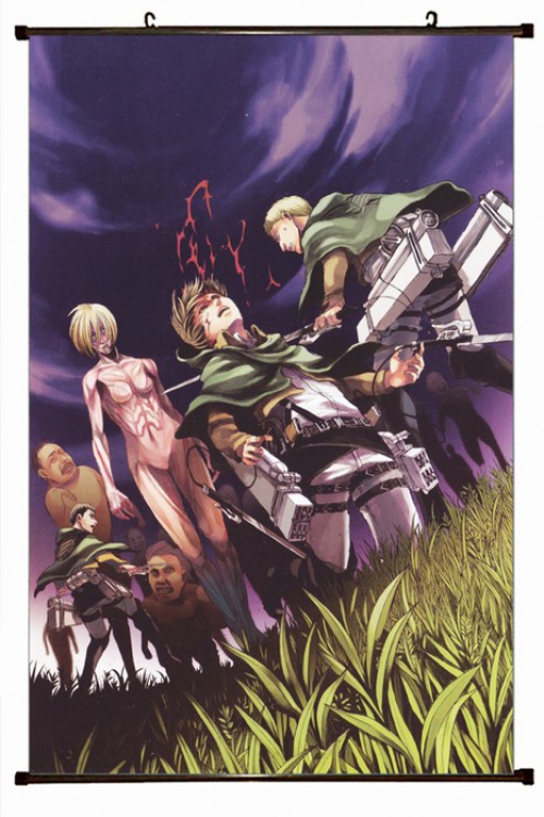 Shingeki no Kyojin Plastic pole cloth painting Wall Scroll 60X90CM preorder 3 days J12-72 NO FILLING