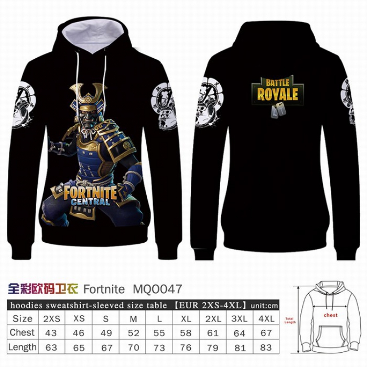 Fortnite Full Color Patch pocket Sweatshirt Hoodie EUR SIZE 9 sizes from XXS to XXXXL MQO47