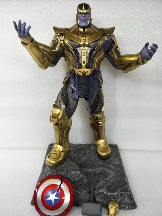 The avengers allianc Thanos Full resin material Unmovable Statue Figure Decoration Kraft packaging 41X32X28CM 4.06KG