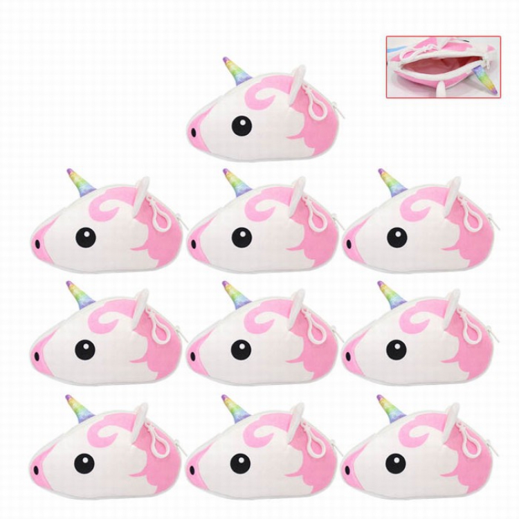 Unicorn Plush coin purse pendant keychain price for 10 pcs 19X13CM 0.03KG Style C