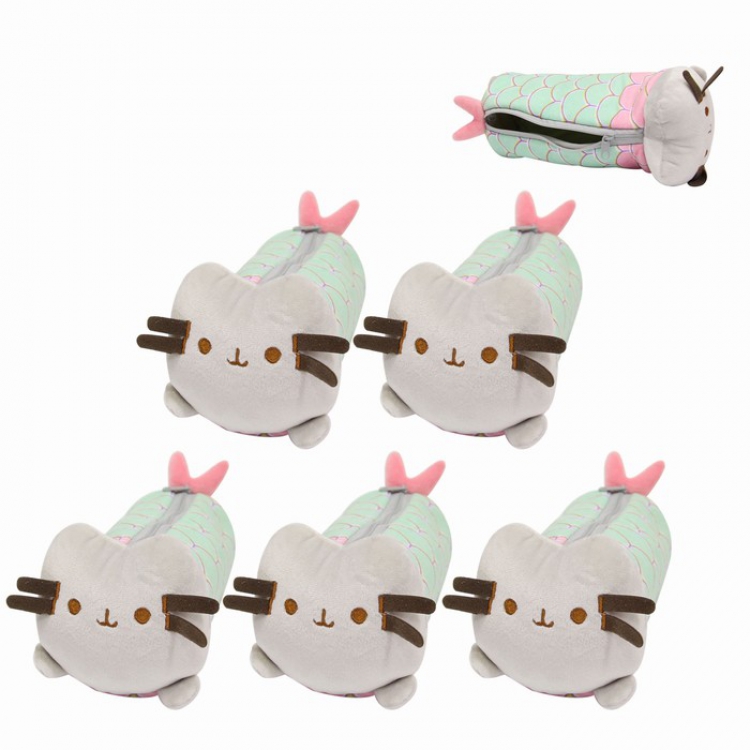 Pusheen Zipper plush pencil case Pencil Bag 24CM 0.085KG price for 5 pcs Style A