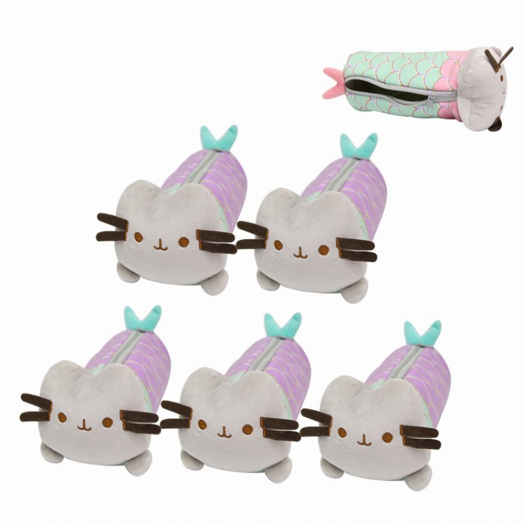 Pusheen Zipper plush pencil case Pencil Bag 24CM 0.085KG price for 5 pcs Style B