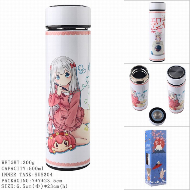 Ero manga sensei Full Color vacuum Double layer 304 stainless steel Thermos Cup 500ML