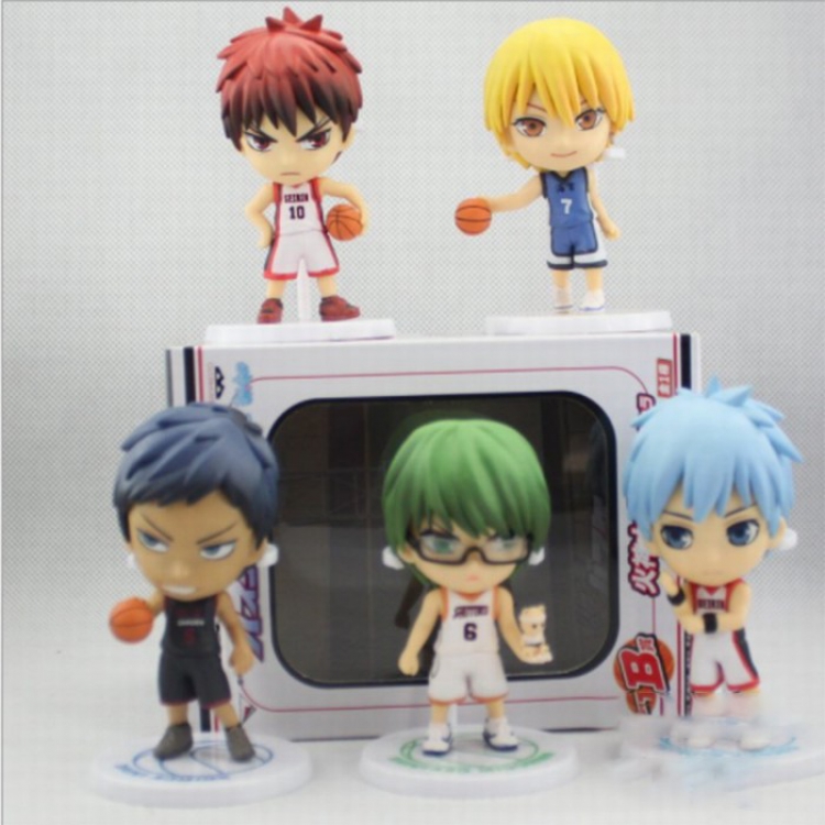 Kuroko no Basuke a set of 5 Boxed Figure Decoration 9-10CM