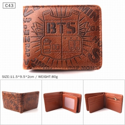 BTS Brown Folded Embossed Shor...