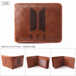 BTS Brown Folded Embossed Shor...