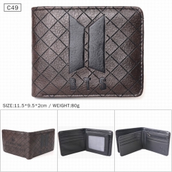 BTS  Black Folded Embossed Sho...